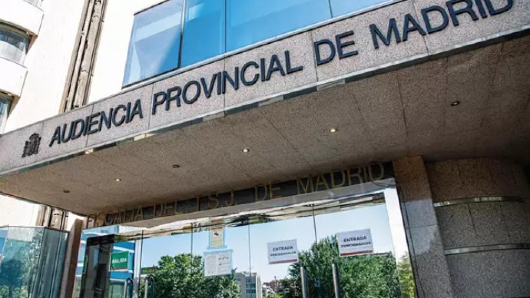 Foto de archivo de la Audiencia Provincial de Madrid.