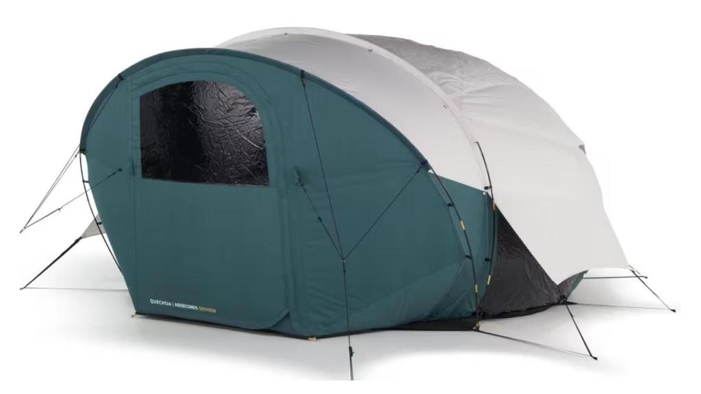 La tienda de campaña inflable de Decathlon.