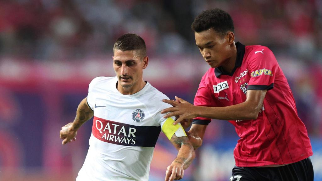 Verratti, durante un amistoso del PSG