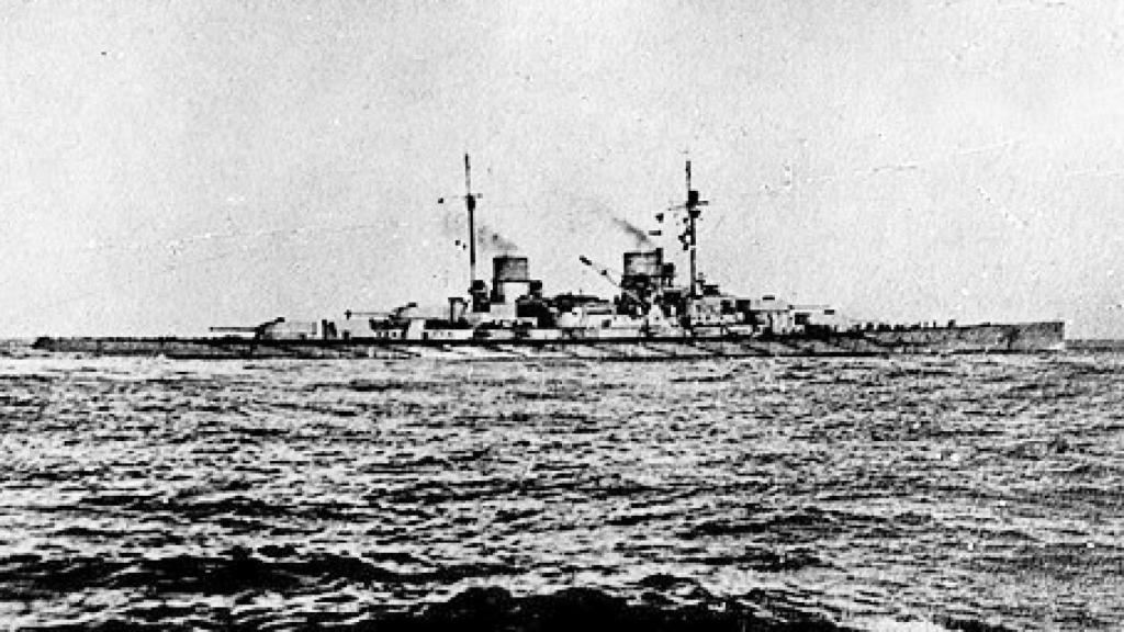 El buque alemán Lützow.