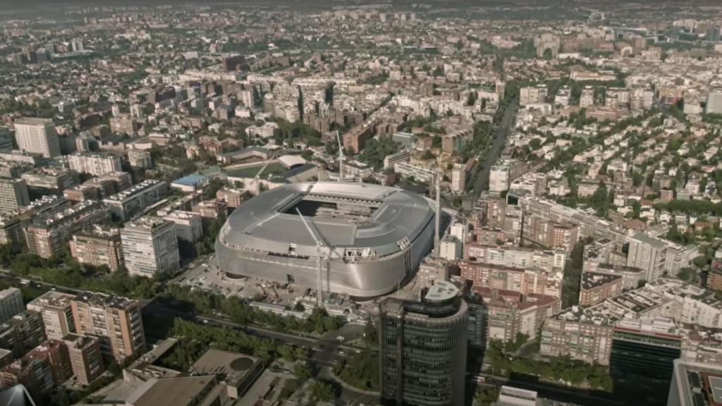 El nuevo Santiago Bernabéu, desde el aire
