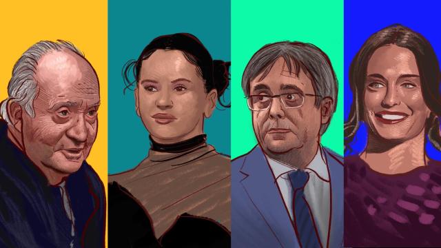 Juan Carlos I, Rosalía, Carles Puigdemont y Alexia Putellas.