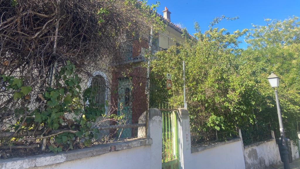 La vegetación invade la entrada de Velintonia.