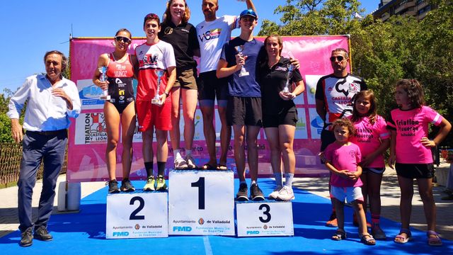 Los ganadores del Triatlón Ciudad de Valladolid