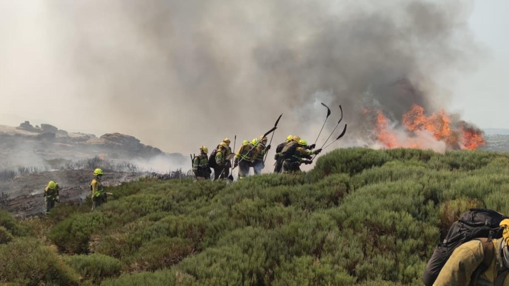 Imagen de archivo de un incendio forestal en Ávila