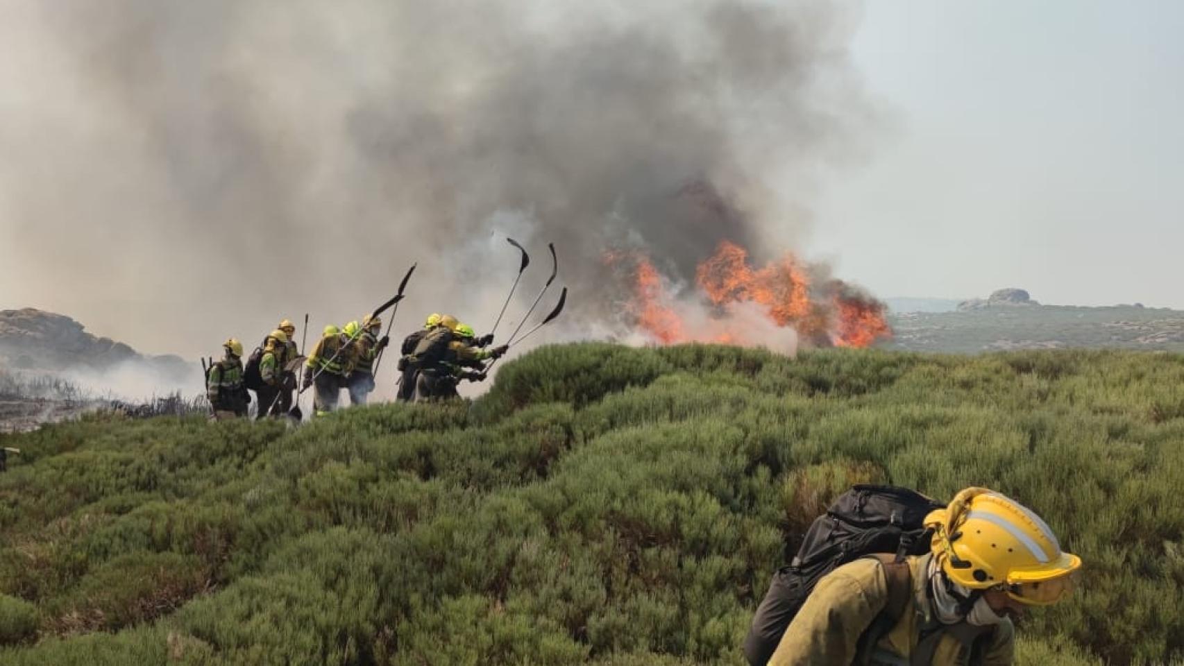 Imagen de archivo de un incendio forestal