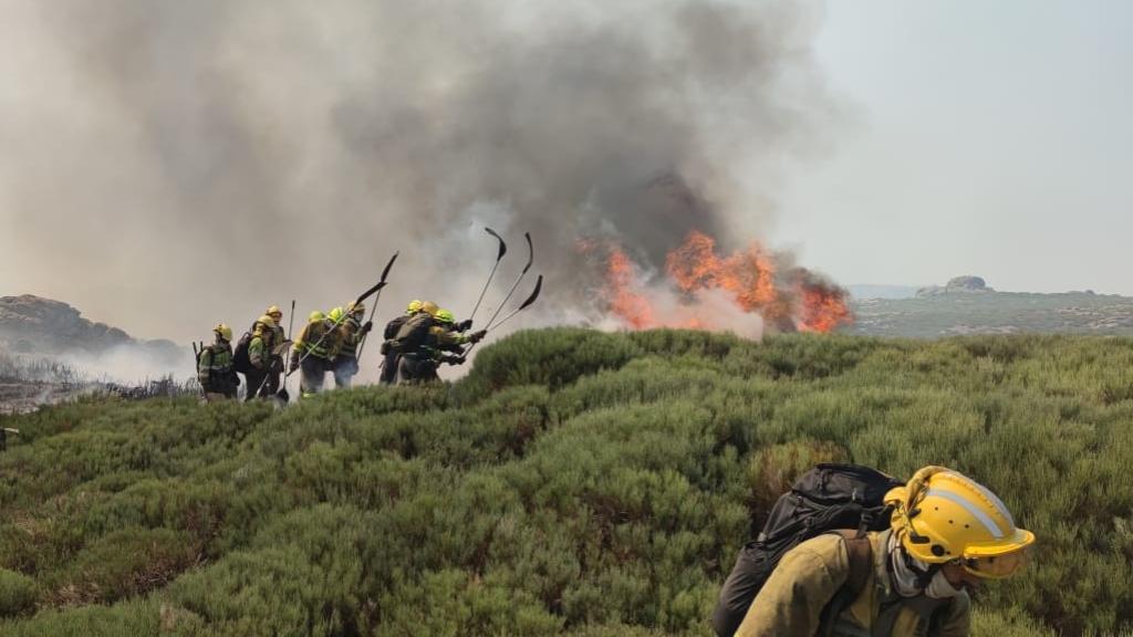 Imagen de archivo de un incendio forestal en Ávila