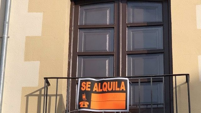 Una vivienda en alquiler.