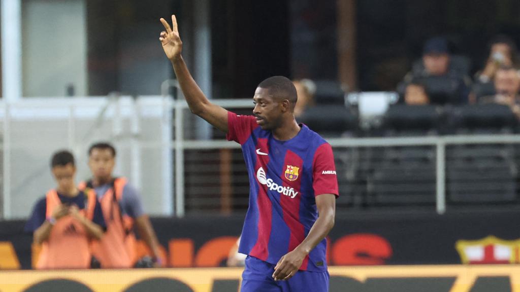 Ousmane Dembélé, con el Barcelona en pretemporada