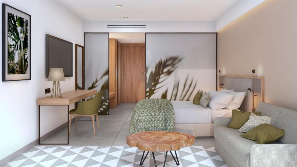 Diseño de una de las habitaciones del nuevo establecimiento hotelero.