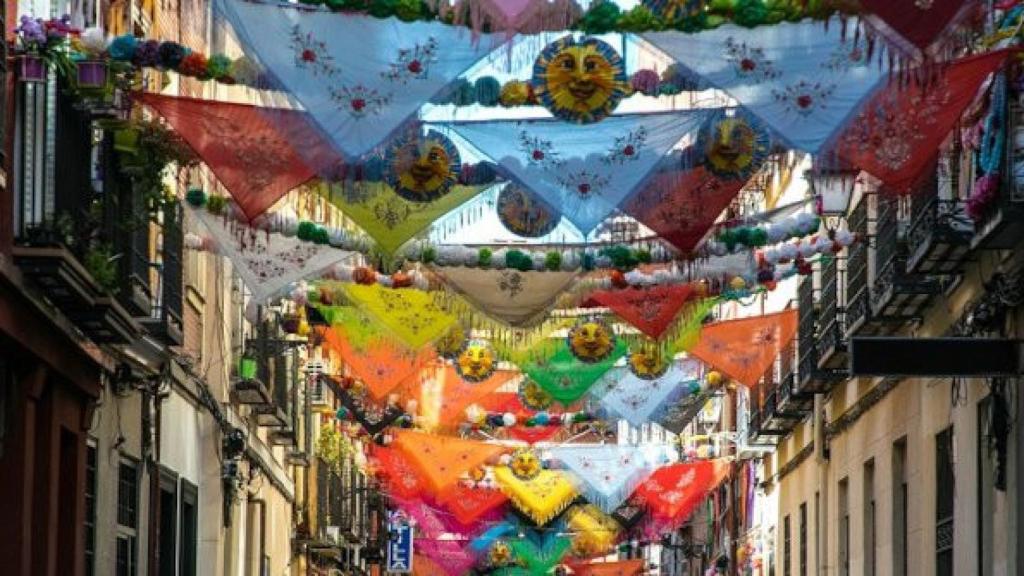 Decoración de las fiestas de San Cayetano.