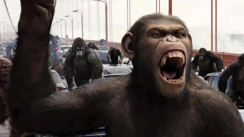 Un momento de 'El origen del planeta de los simios' (Rupert Wyatt, 2011)