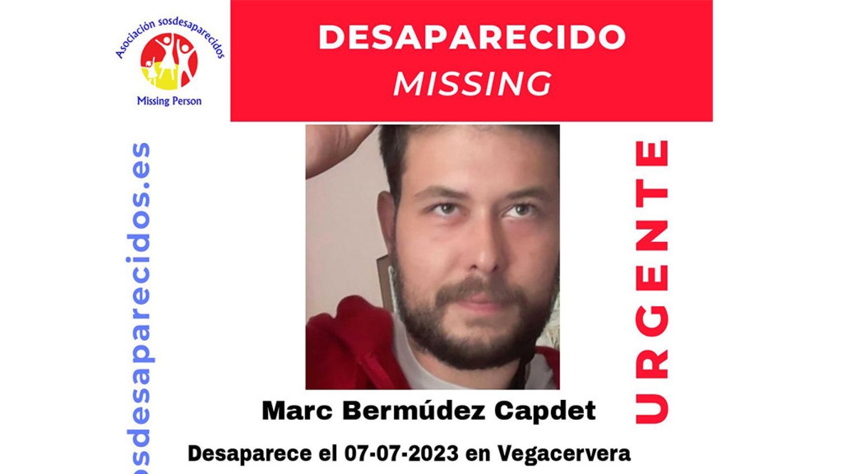 Marc Bermúdez Capdet, desaparecido en Vegacervera