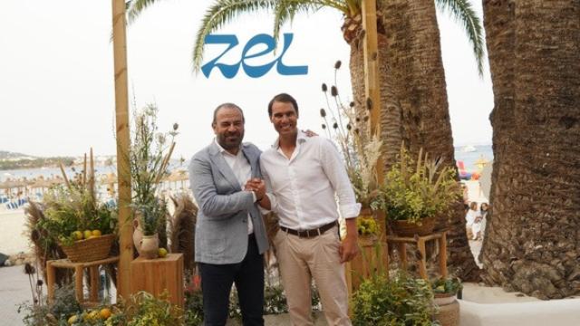 Gabriel Escarrer junto a Rafa Nadal presentando Zel en Mallorca.
