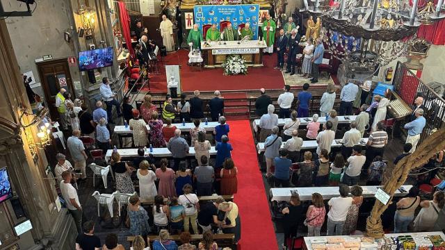 Celebración en la iglesia de San Antón, en la madrileña calle Hortaleza.