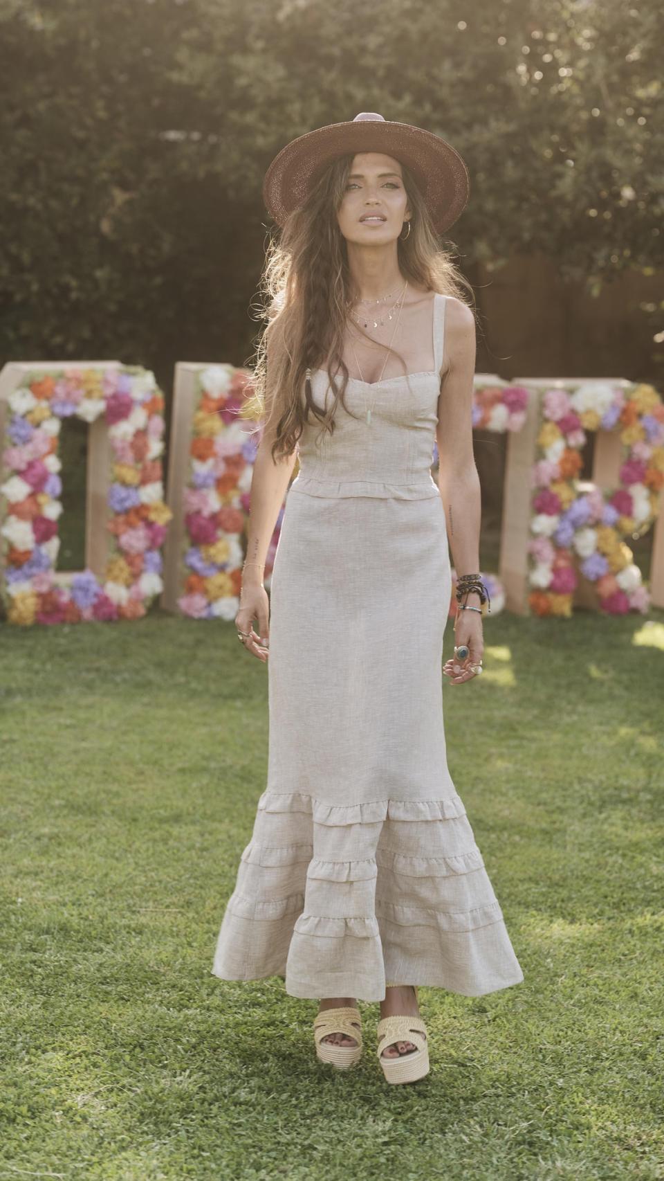 Sara Carbonero con vestido de Falconeri.