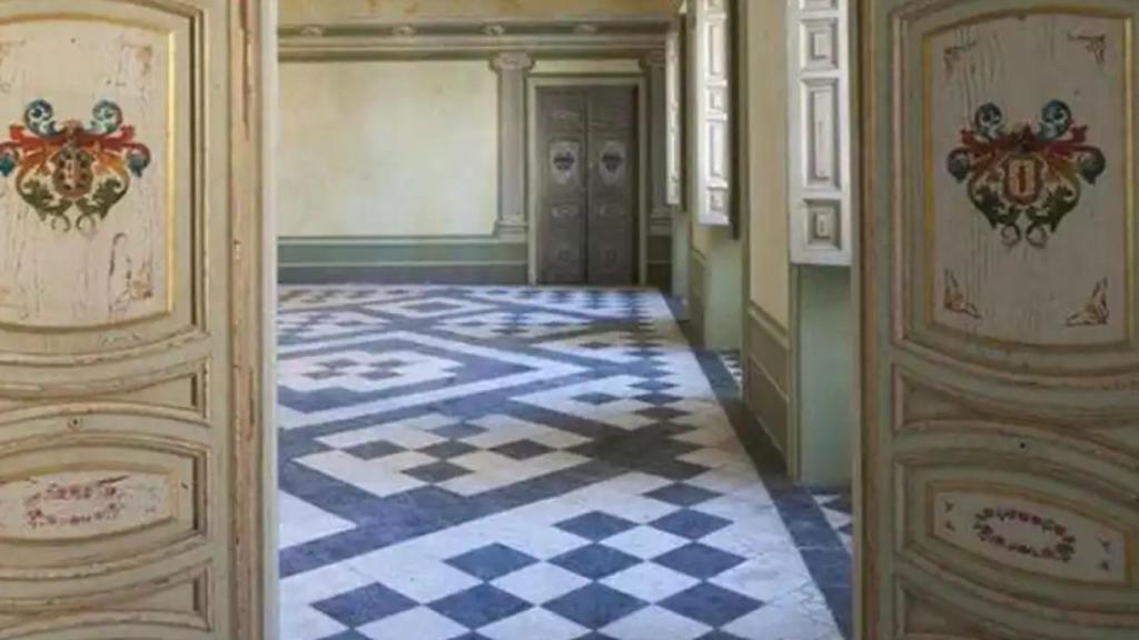 Uno de los salones interiores del Palacio de Osuna.