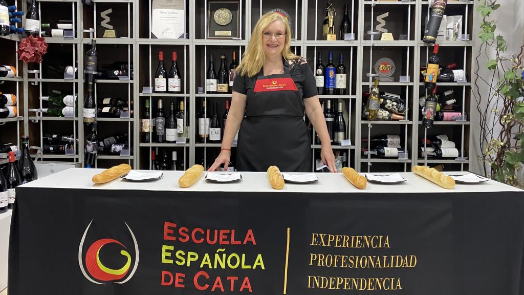 Las cinco barras de pan testadas en la cata.