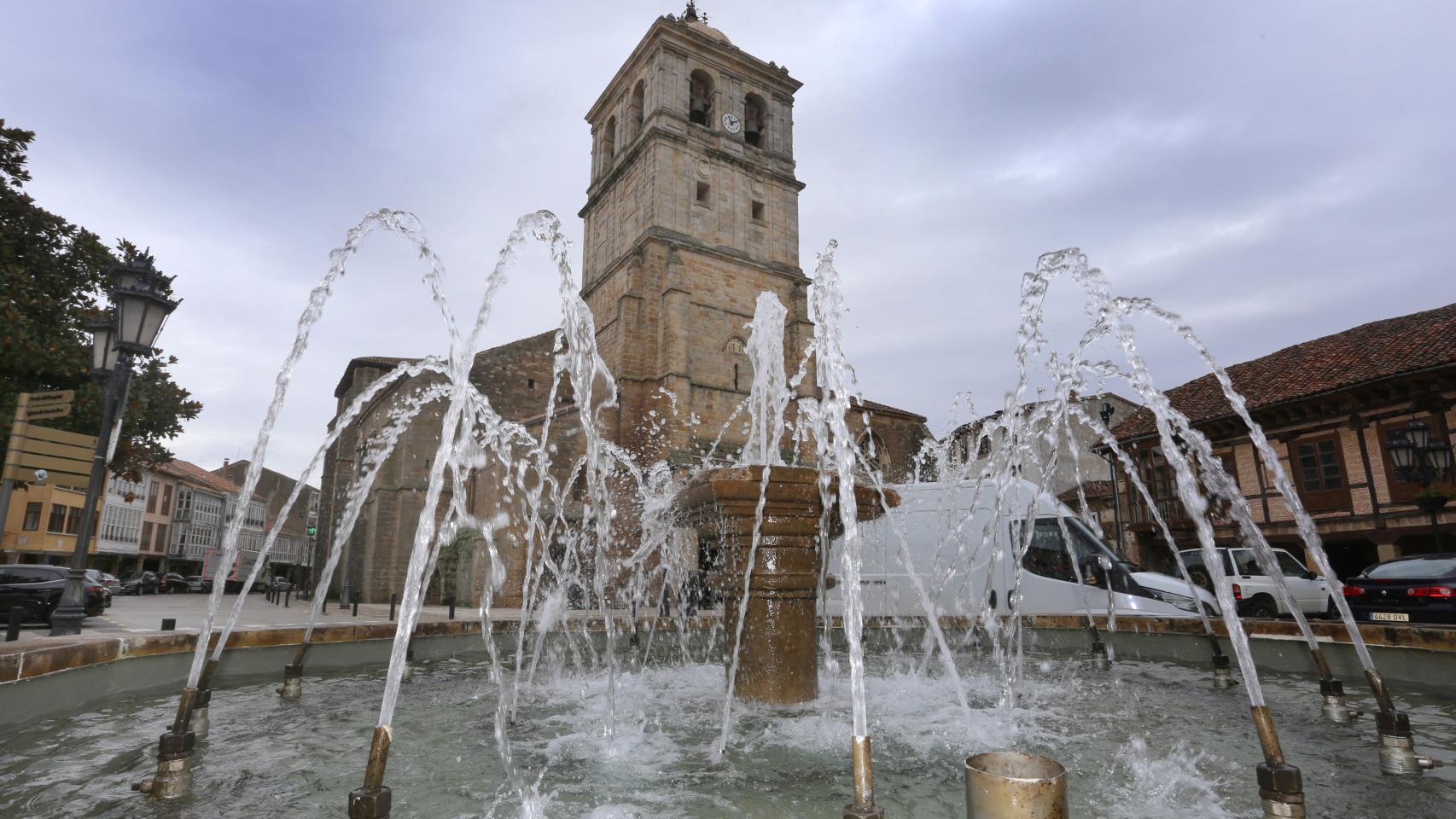 Colegiata de San Miguel, en el municipio palentino de Aguilar de Campoo.