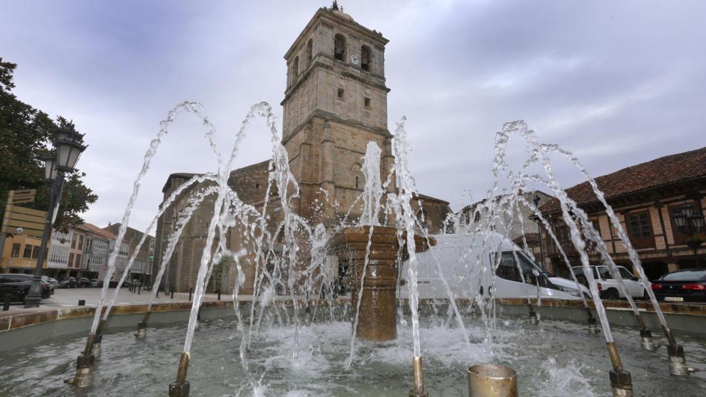 Colegiata de San Miguel, en el municipio palentino de Aguilar de Campoo.