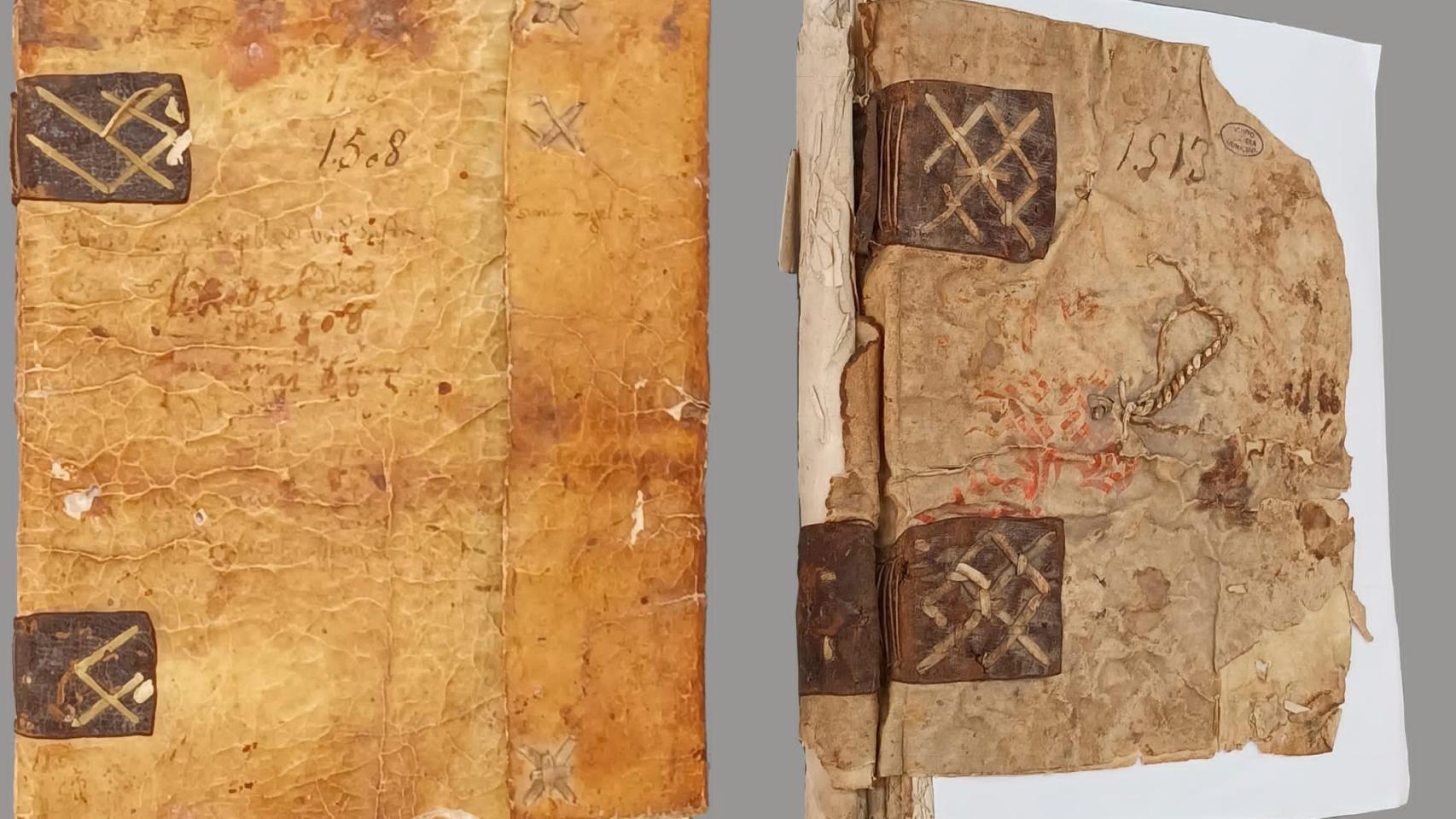 Los dos ejemplares restaurados por el Archivo Municipal de Talavera de la Reina.