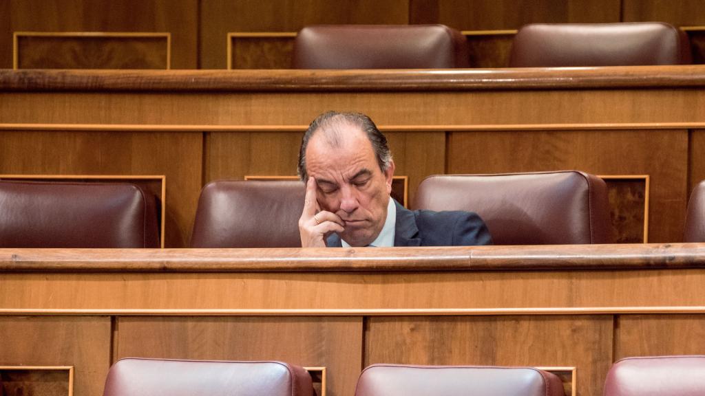 Carlos García Adanero, diputado electo del PP por Madrid, en el Congreso de los Diputados, en mayo de 2023.