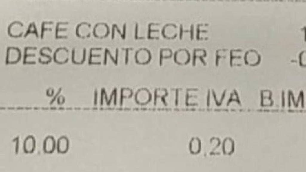 El tique que se ha hecho viral.