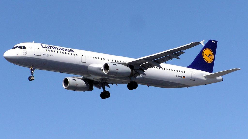 Airbus A321 de Lufthansa, el mismo que hizo el patrón