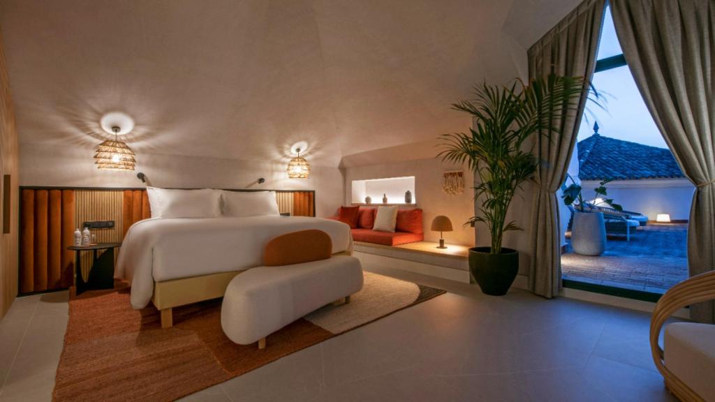 Una de las habitaciones de SO Sotogrande.
