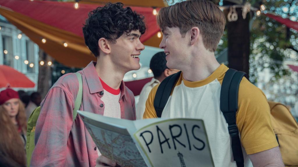 Charlie y Nick en la segunda temporada de 'Heartstopper'.