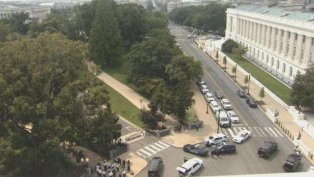 Imágenes del exterior del Senado de EEUU.