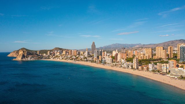 Vista de los rascacielos de la ciudad de Benidorm.