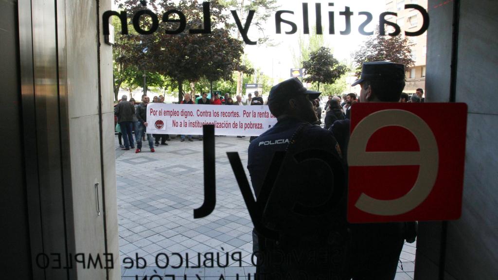 Imagen de una oficina del Ecyl en Castilla y León