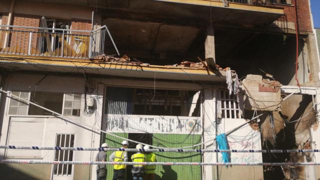 Estado del edificio de Goya 32 tras la explosión