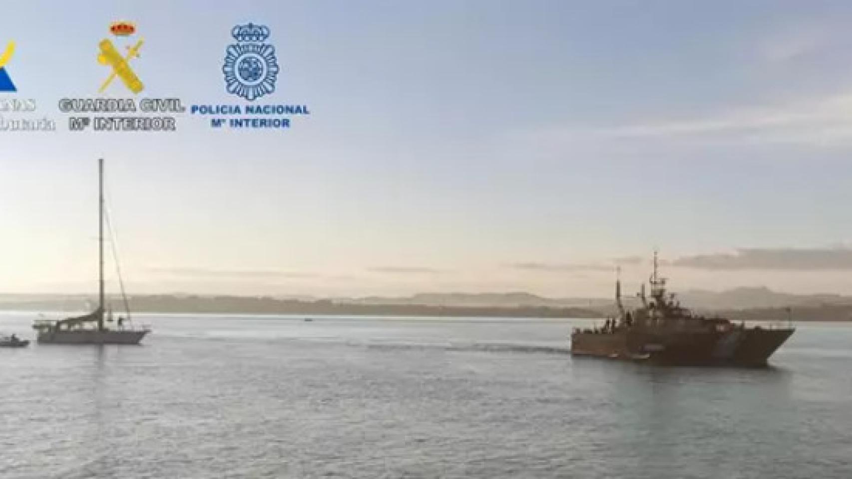 Interceptan en Cantabria un velero con 2.000 kilos de cocaína, el mayor alijo incautado en la región