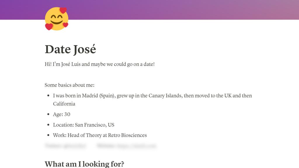 Captura del date-me de José Luis