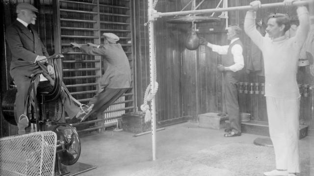 Imagen del primer gimnasio de Madrid.