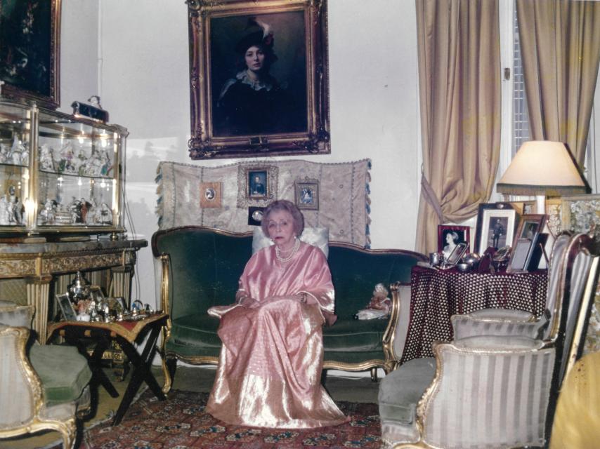 Piedita Yturbe, en sus últimos años, en su residencia de Madrid. Cortesía: Pablo de Hohenlohe.