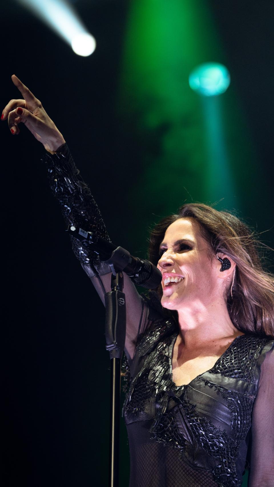 Malú, el pasado 28 de julio, en su concierto en Starlite.