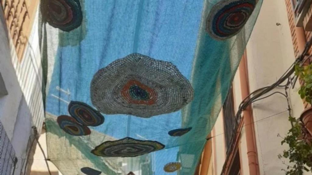 Así quedaban los parasoles en el pueblo extremeño
