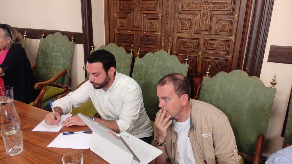 Los concejales en el Ayuntamiento de la capital de ‘Zamora Sí, Francisco José Requejo y Eloy Tomé