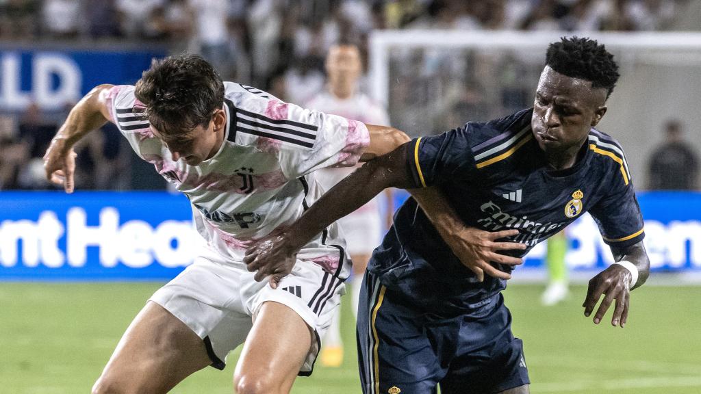 Vinicius, durante el partido amistoso contra la Juventus