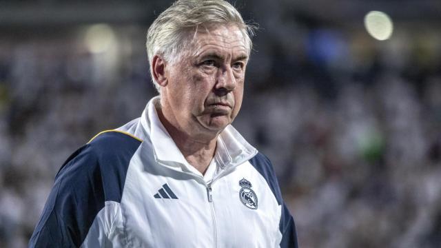 Carlo Ancelotti, durante un partido del Real Madrid