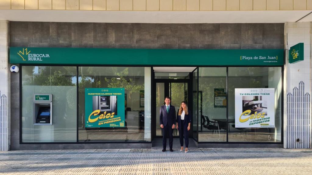 La nueva oficina de Eurocaja Rural en Playa de San Juan.