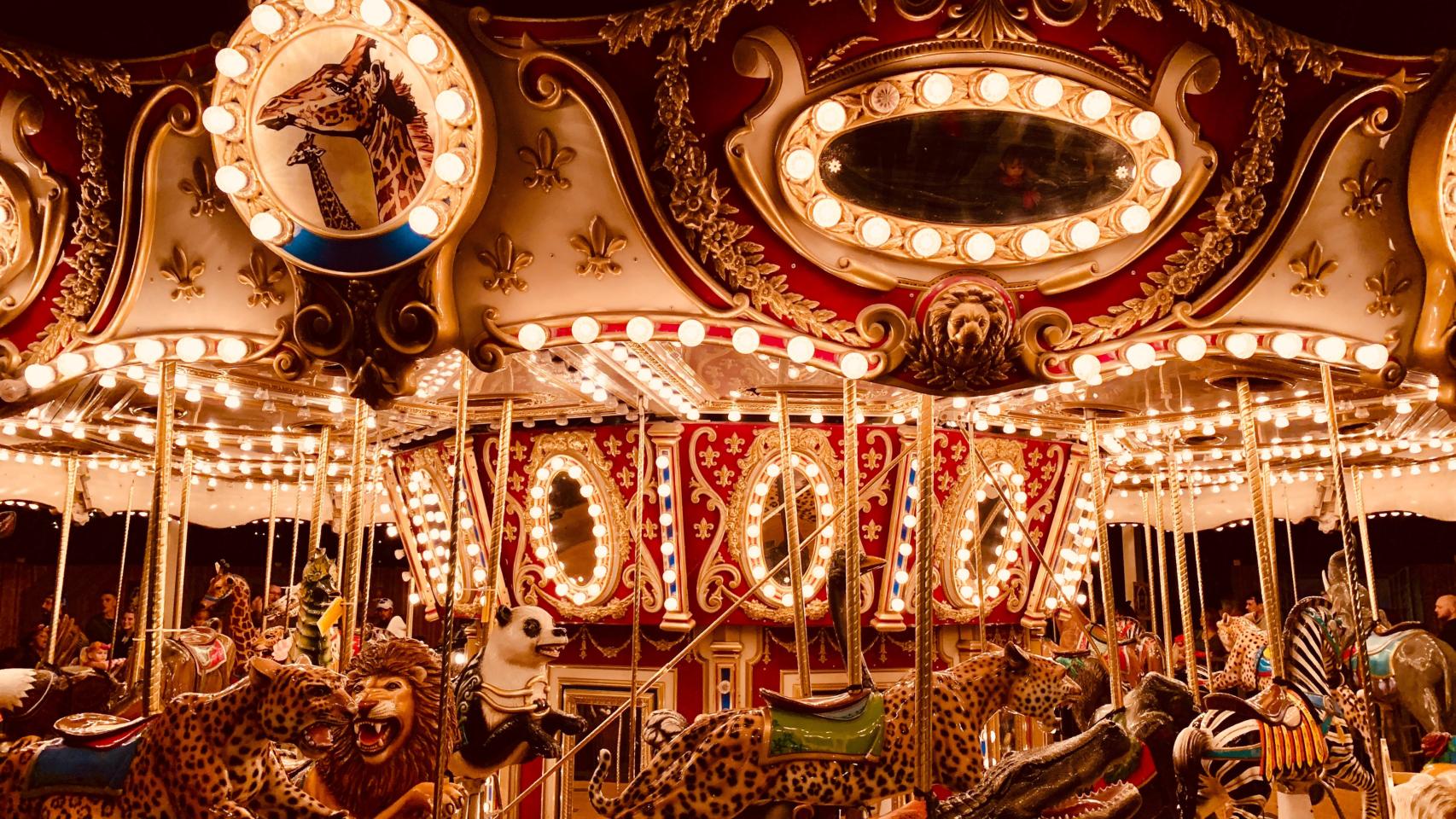 Un carrusel de feria.
