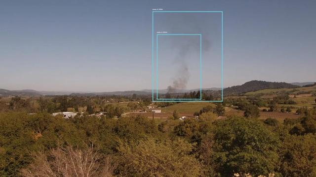 La inteligencia artificial detectando un fuego.