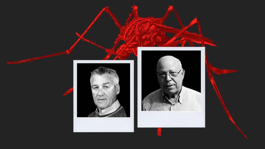 A la izquierda Rafael Arteaga y a la derecha Victoriano Gómez en una ilustración.