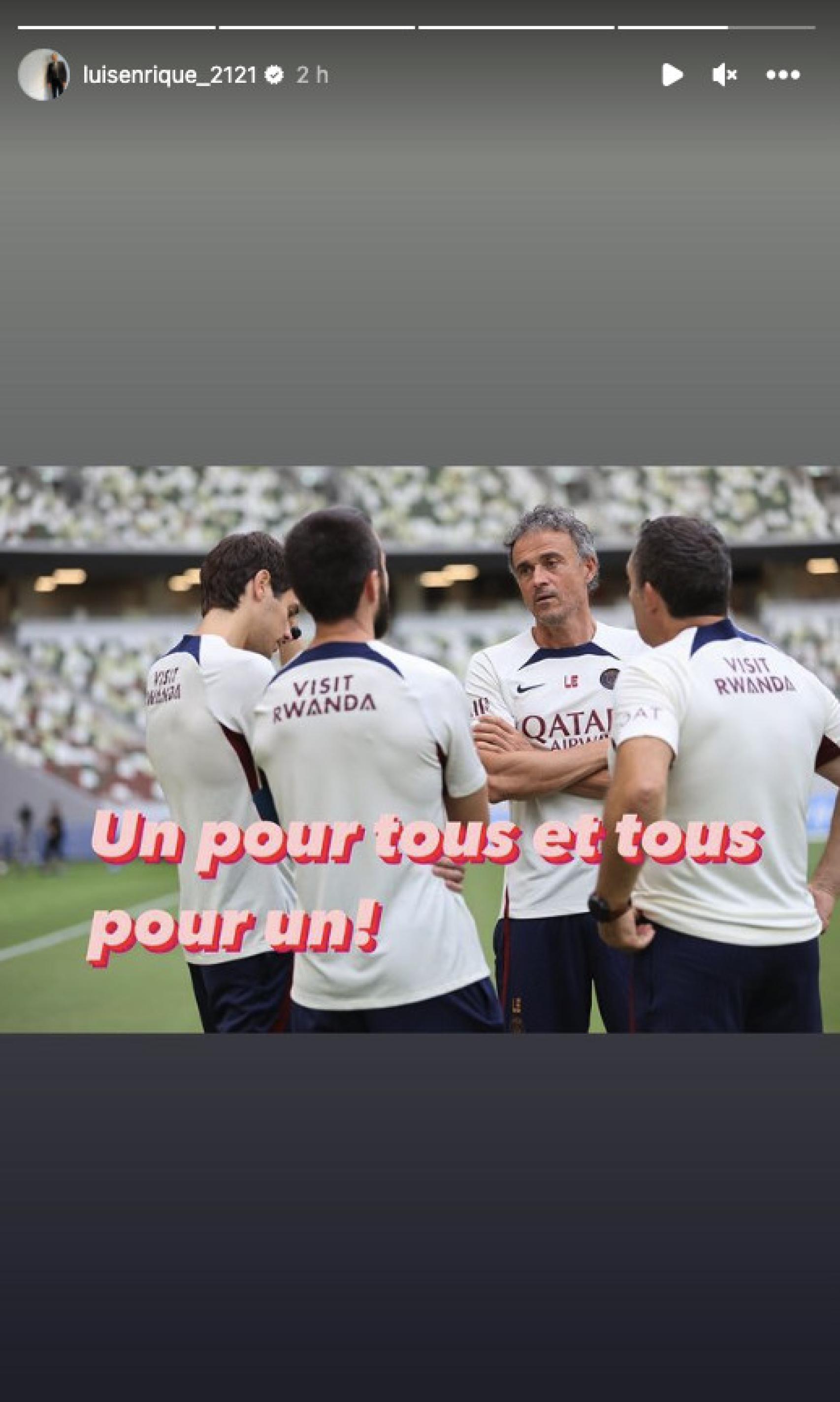 El mensaje de Luis Enrique ante los rumores sobre su salida del PSG