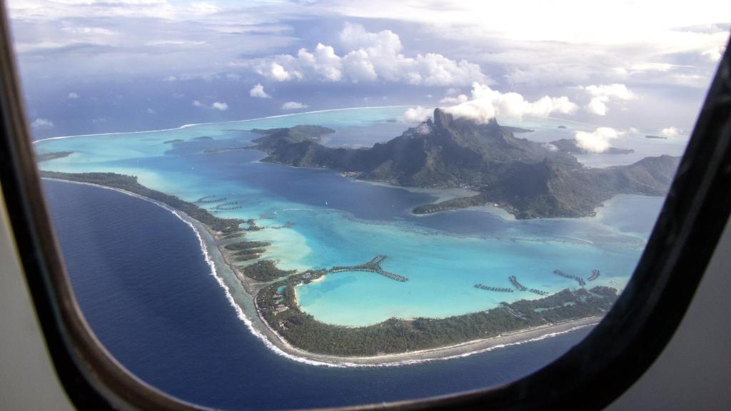 Imagen de archivo de la ventana de un avión.