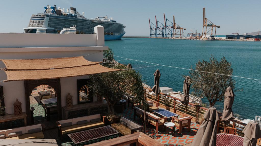 La terraza del nuevo restaurante de Casa Trocadero en Málaga.